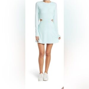 NWT AFRM Mint Green Ribbed Side Cutout Mini Dress
Size Medium